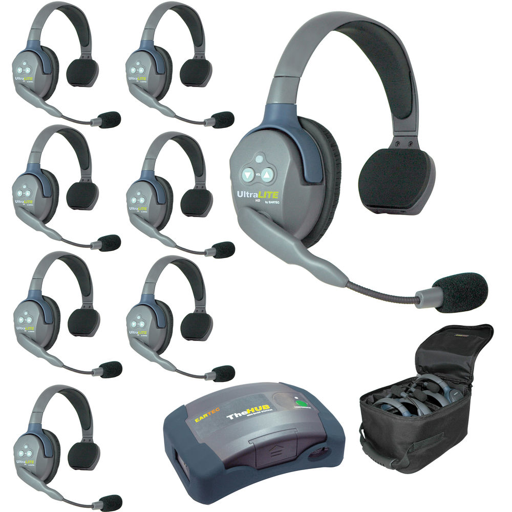 Eartec HUB8S UltraLITE 8-Person HUB Intercom System - 1
